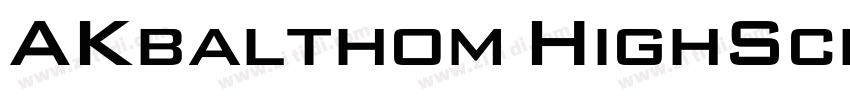 AKbalthom HighSchool字体转换
